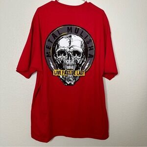 Metal Mulisha Grinding Red Short Sleeve Graphic Shirt XXL